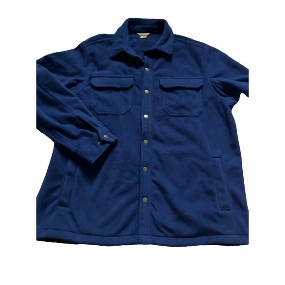 Duluth Jacket Men's XL Blue Fleece Snap Button Long Sleeve Outdoor Heavy‎ - Picture 1 of 9